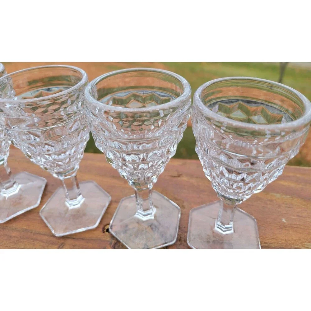 FOSTORIA American Clear Cordials 4 1/2